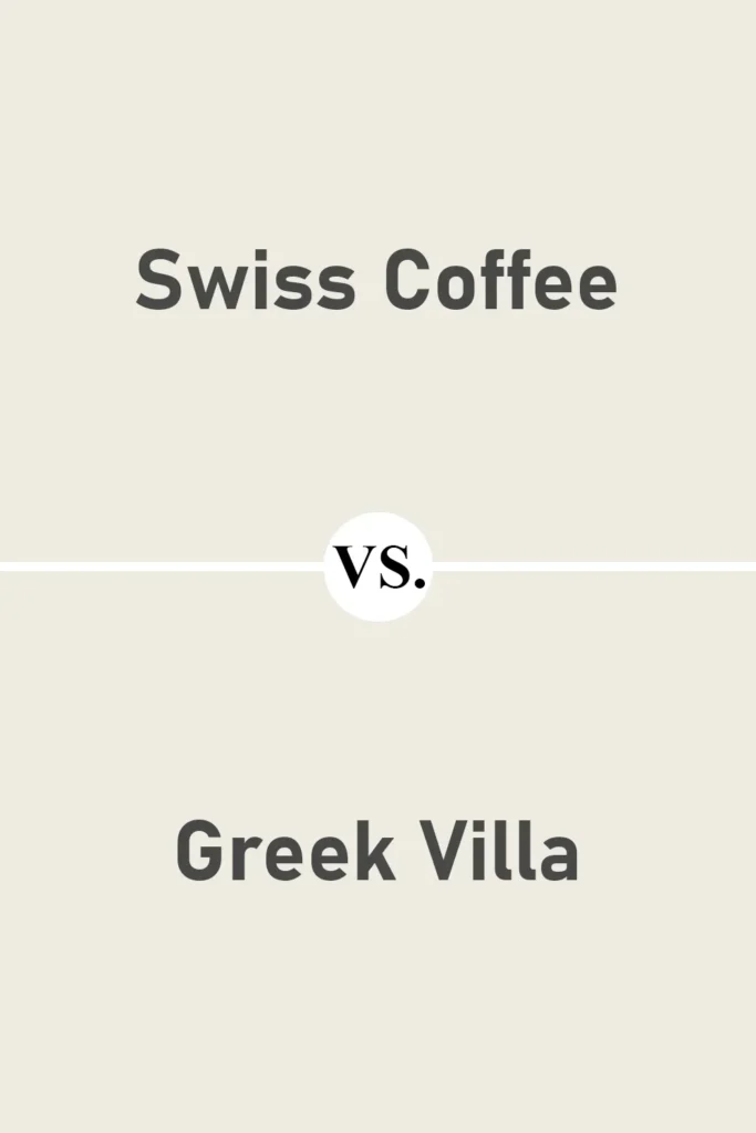 Swiss Coffee VS Greek Villa