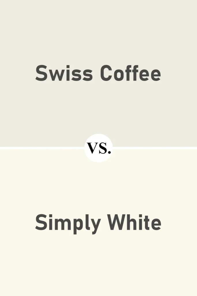 Swiss Coffee VS Simply White