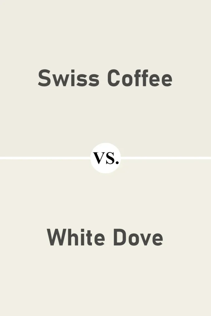 Swiss Coffee VS White Dove
