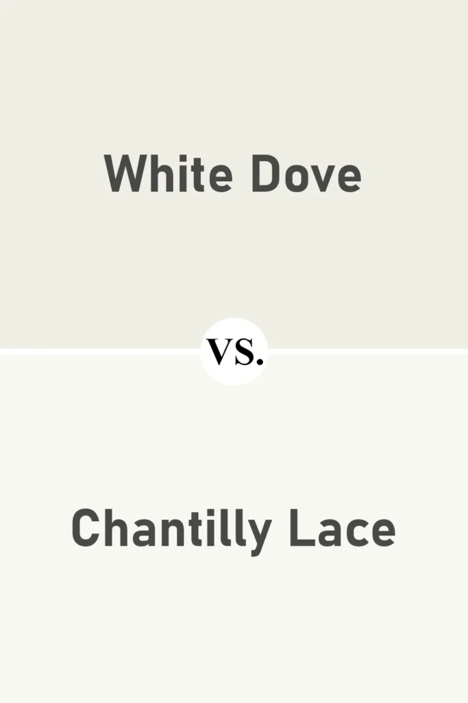 White Dove VS Chantilly Lace