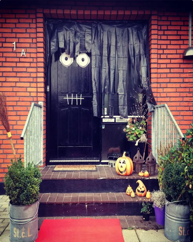 A Friendly Front Door Monster