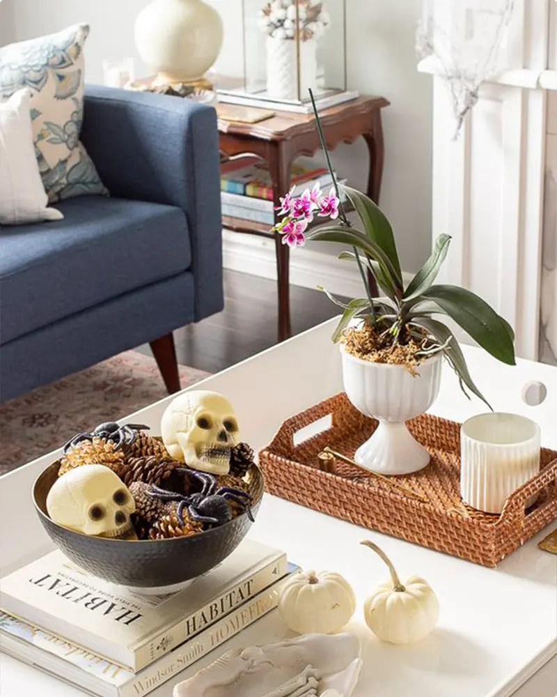 Chic Halloween Tabletop Decor