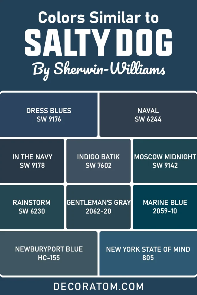 Colors Similar to Sherwin-Williams Salty Dog