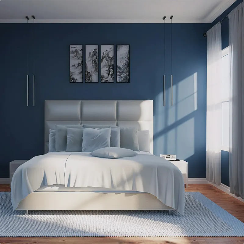 Modern Serenity in Navy and White