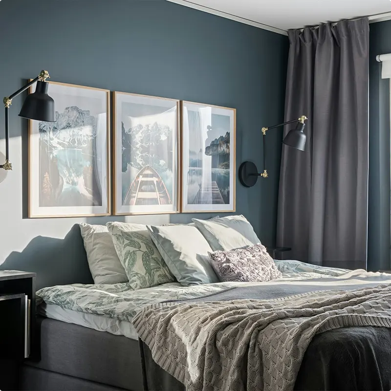 Scandinavian Comfort in Serene Blues