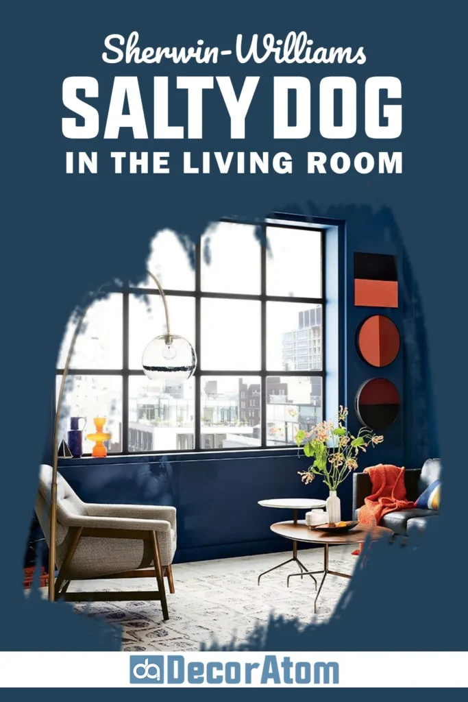 Sherwin Williams Salty Dog In the Living Room