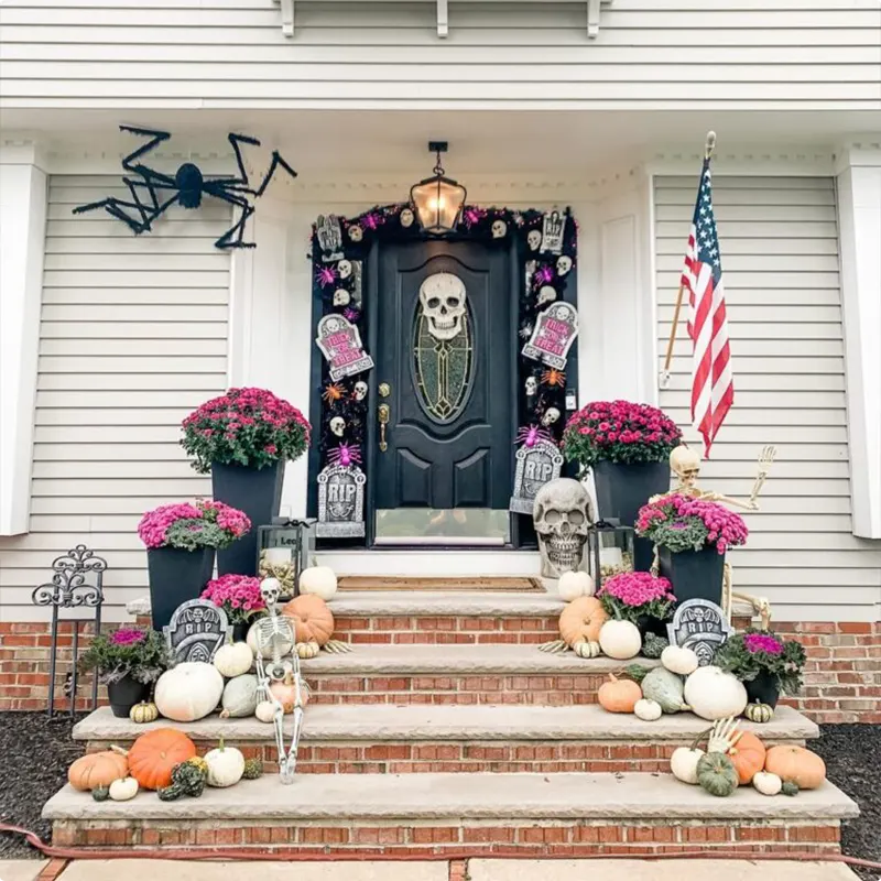 Spooky & Stylish Skull Staircase