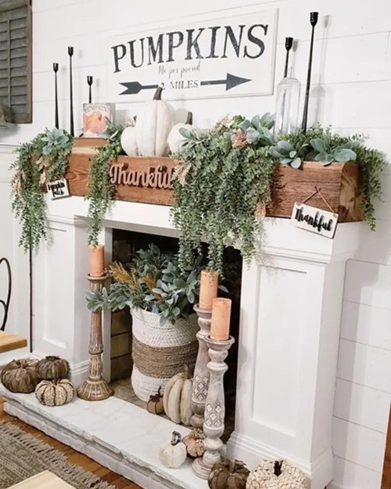 Thankful Mantel Styling