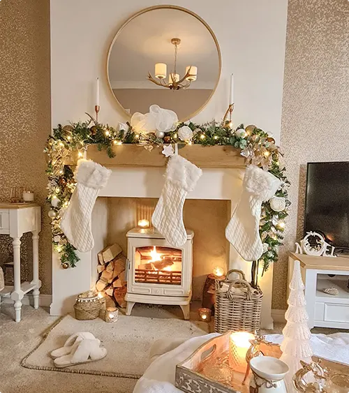 Christmas Fireplace Decorations