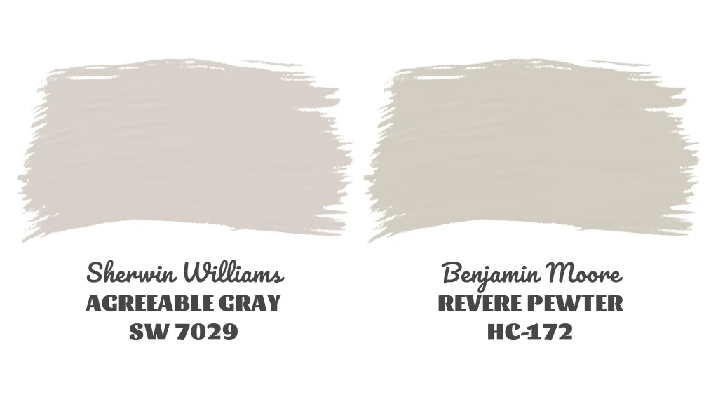 Agreeable Gray VS Revere Pewter