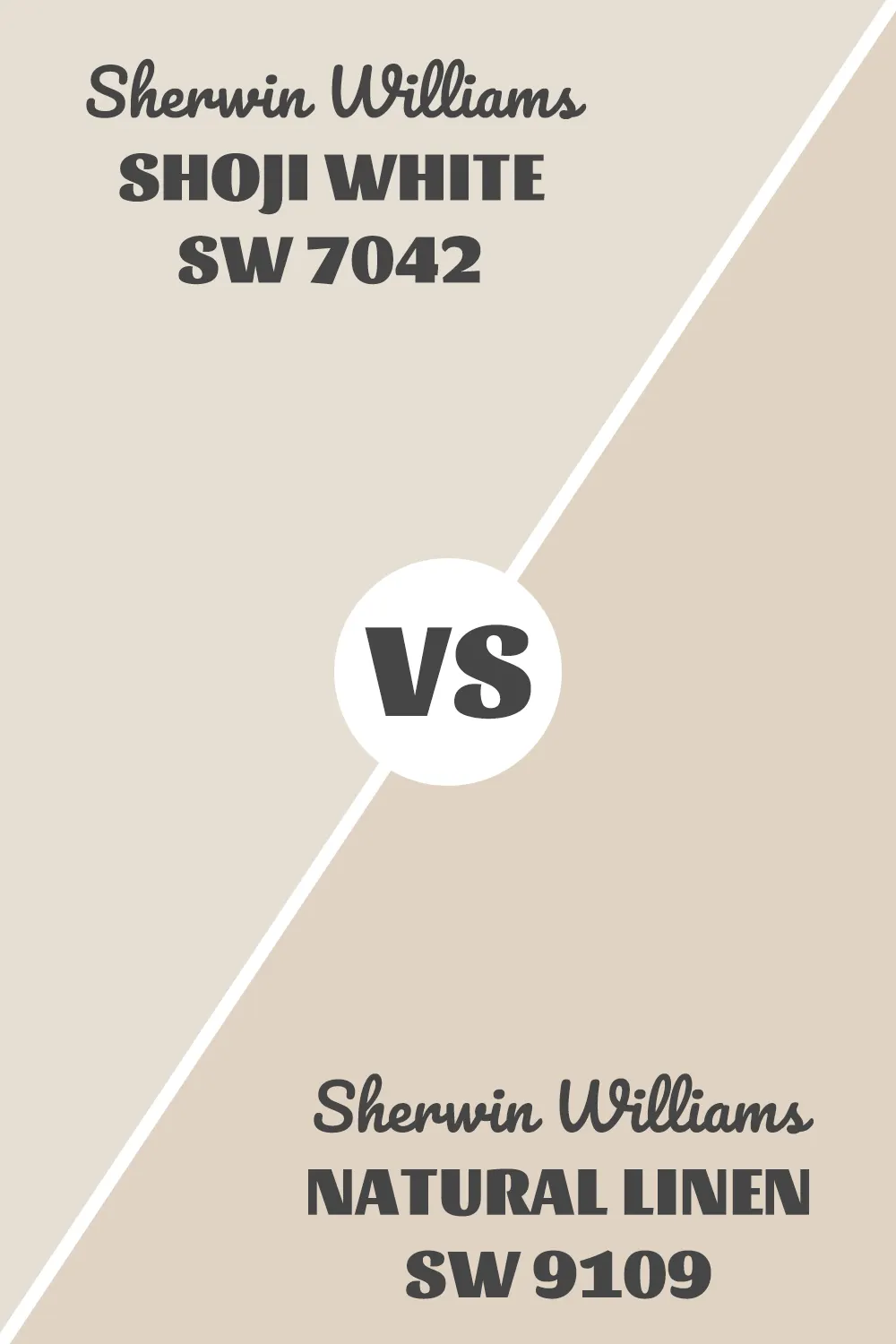 Shoji White vs Natural Linen