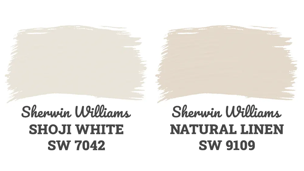 Shoji White vs Natural Linen