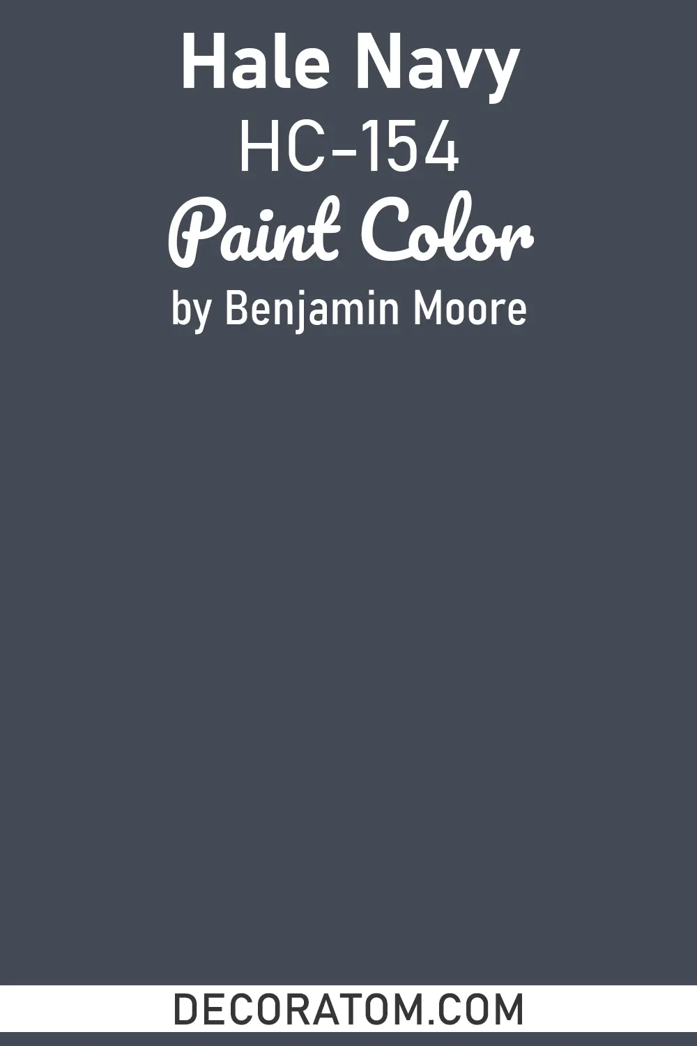 Benjamin Moore Hale Navy