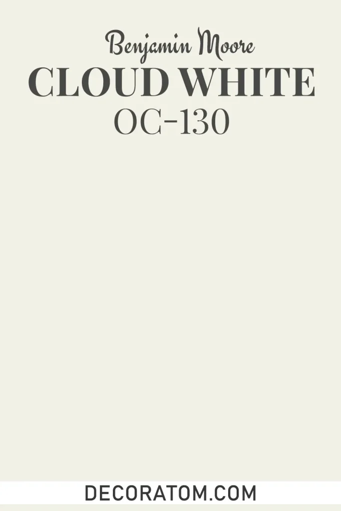 Benjamin Moore Cloud White