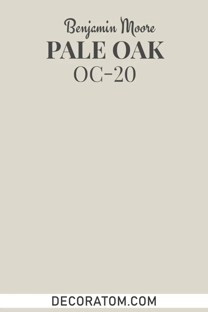 Benjamin Moore Pale Oak